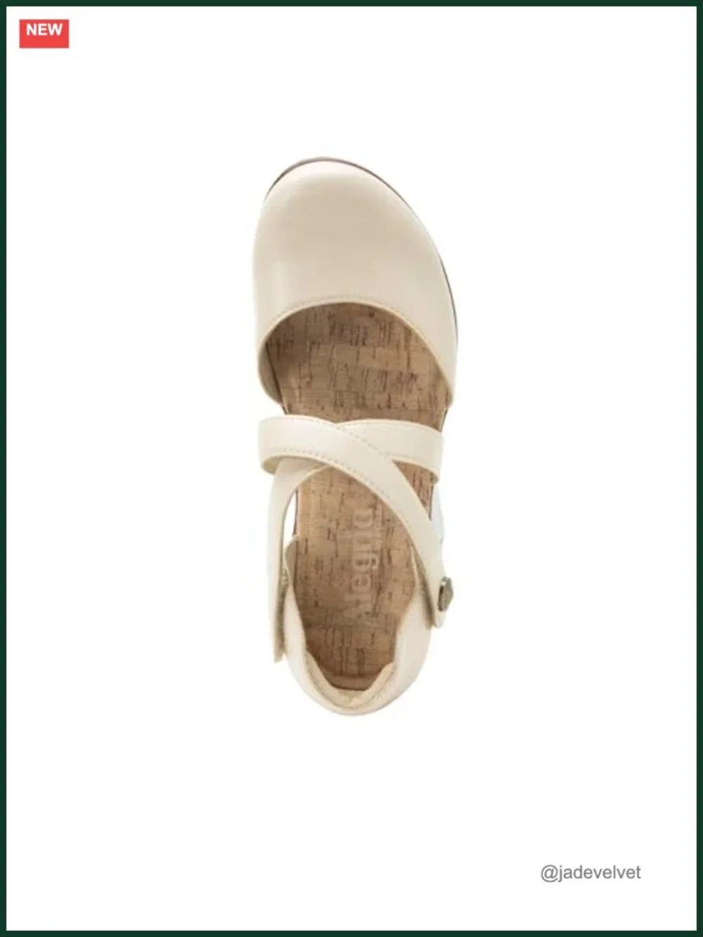 Leather Mary Jane Wedge with Arch Support Slip Resistant Kitten Heel